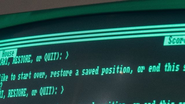 1980s Monochrome CRT computer display